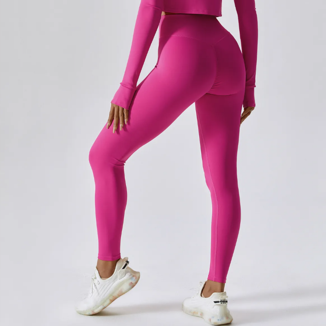 Leticia Leggings - Premium Nylon/Spandex broadcloth leggings with a high-waisted design and medium compression waistband for ultimate flexibility, comfort, and enhanced performance.