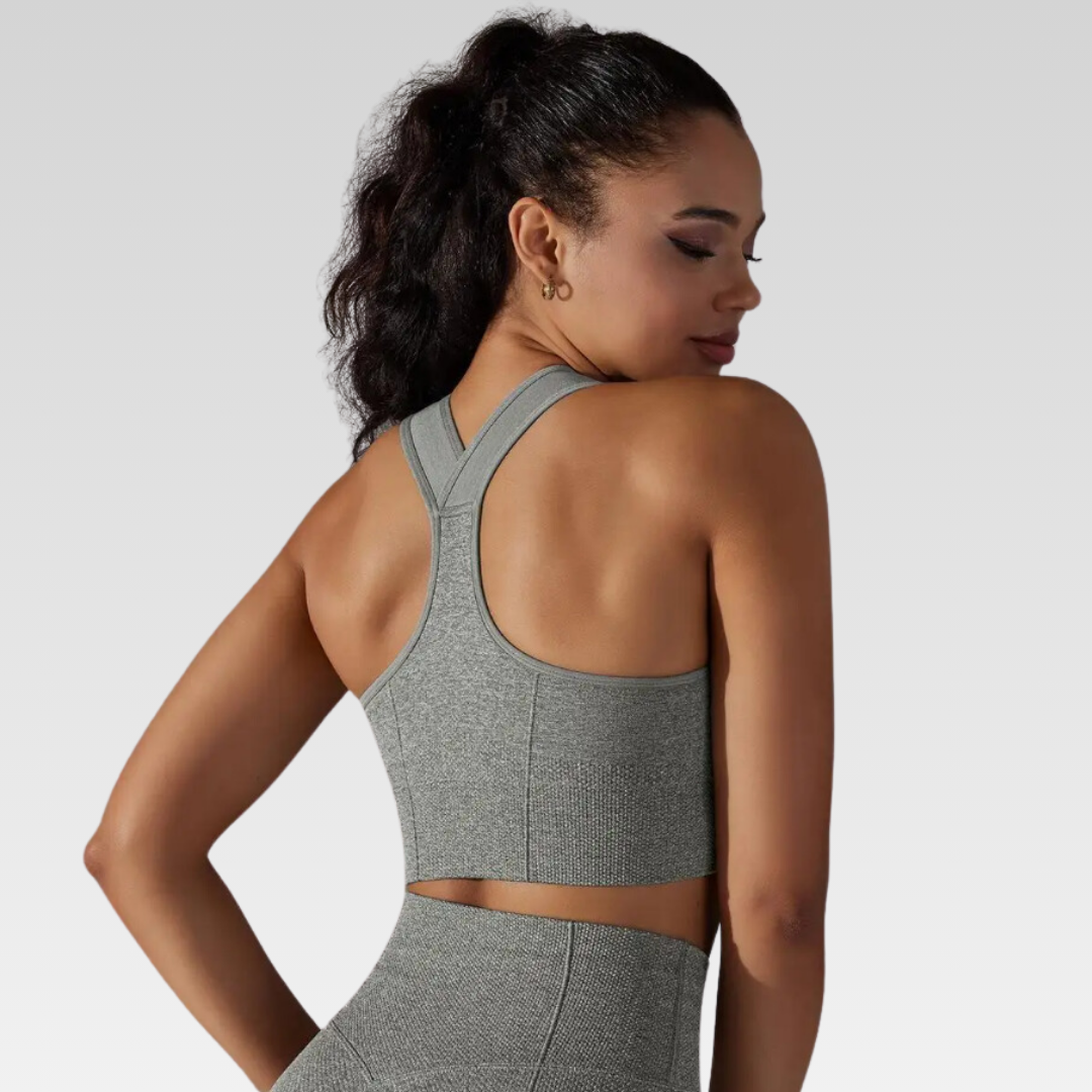 Isla Racerback Sports Bra: Premium Comfort, Breathable Design, Racerback Styling, and Medium Support – Redefining Activewear Elegance for an Elevated Workout Experience!