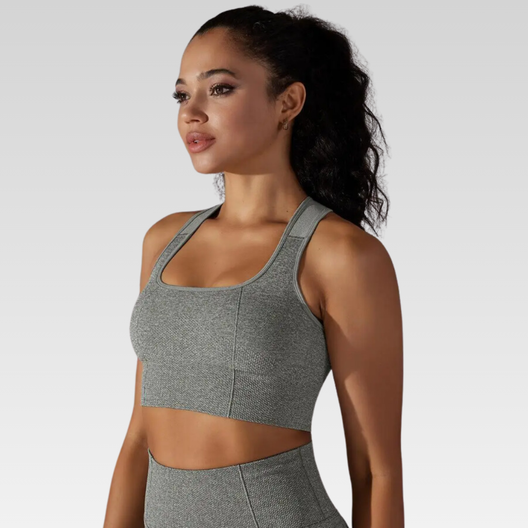 Isla Racerback Sports Bra: Premium Comfort, Breathable Design, Racerback Styling, and Medium Support – Redefining Activewear Elegance for an Elevated Workout Experience!