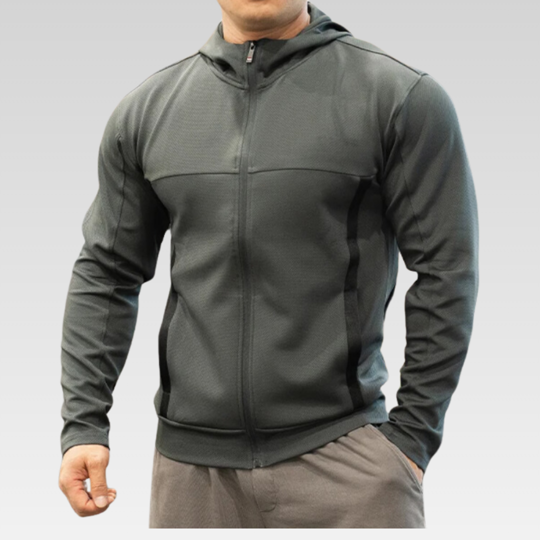 Sylas Men's Hoodie - Premium polyester and spandex blend for ultimate comfort. Thin, lightweight design for effortless layering. Dry Fit technology for stay-dry comfort during workouts and daily activities.