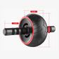 Durable PVC+PP Ab Wheel Roller - 400kg bearing load, single thick wheel for controlled movements, comfortable grips, and quiet operation. Sculpt a stronger core with this reliable fitness tool, perfect for beginners and seasoned enthusiasts alike.