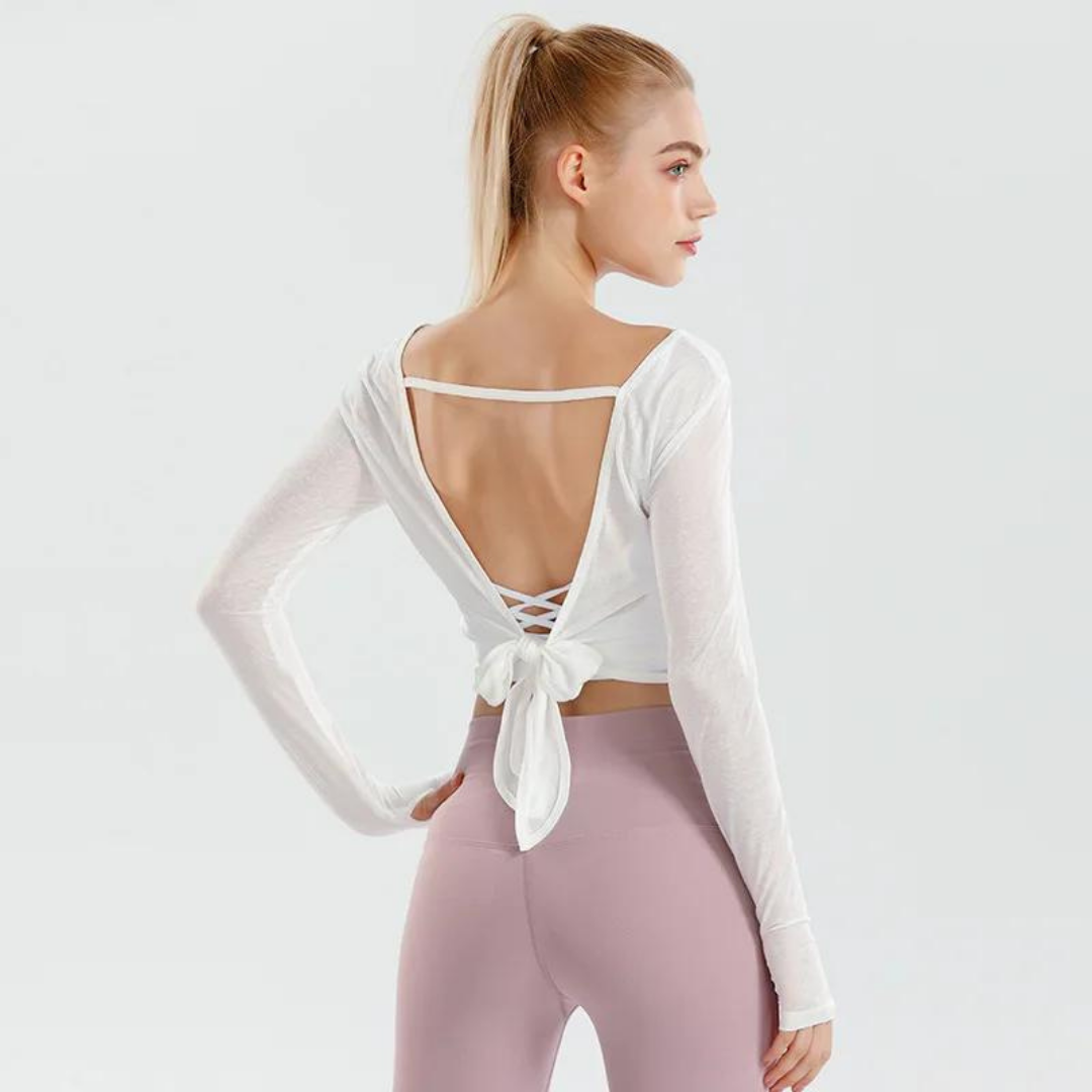 DELILAH LONG SLEEVE YOGA SHIRT