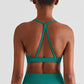 Alexandria Triangle Portrait Back Sports Bra – Style and comfort combined. Premium nylon/spandex blend for quick drying, breathable material, and durability. Sweat in style and stay confident through your workouts. Built to last, this sports bra is your ultimate companion for comfort and performance. Elevate your fitness journey today!