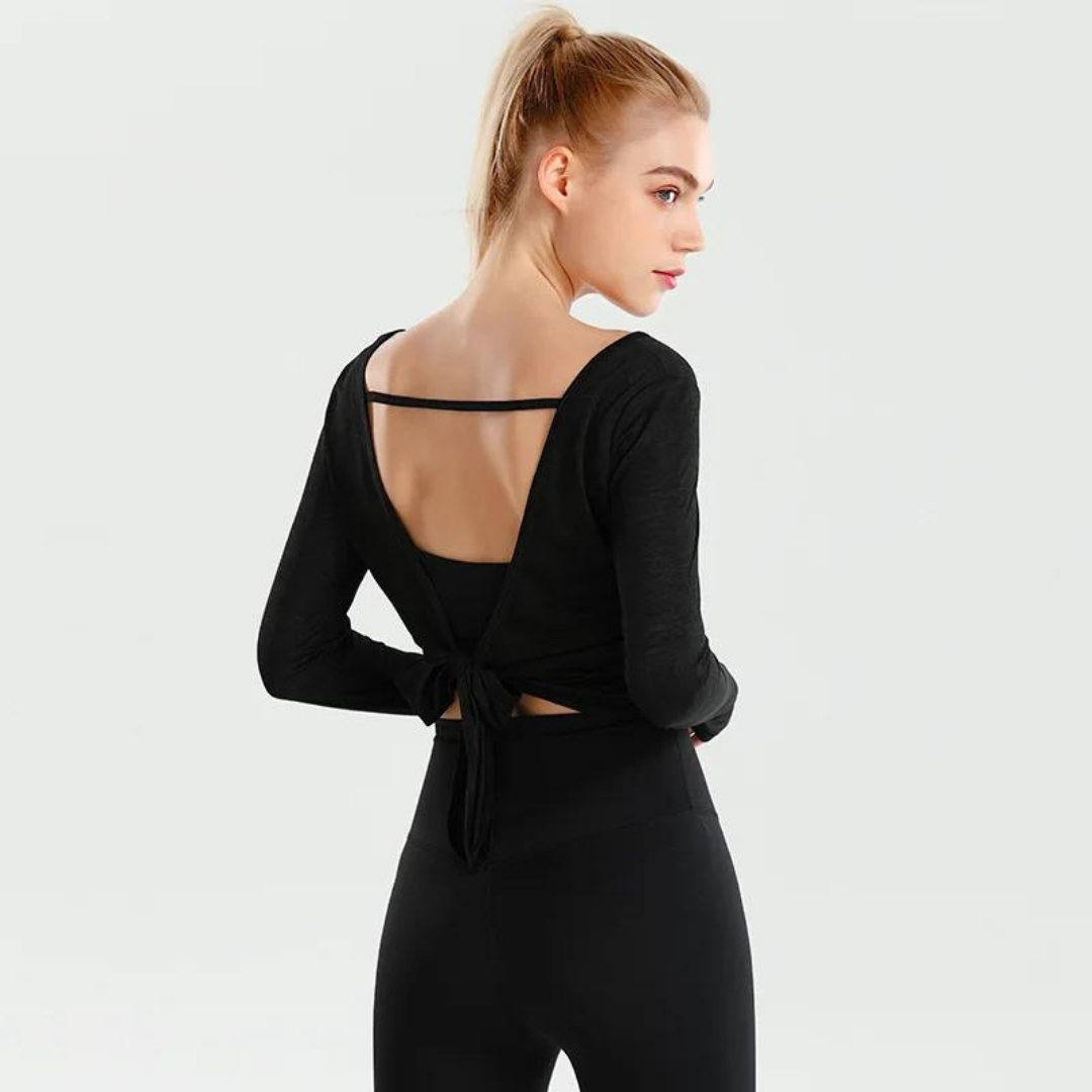 DELILAH LONG SLEEVE YOGA SHIRT