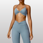 THE HEIDI HALTER NECK SPORTS BRA