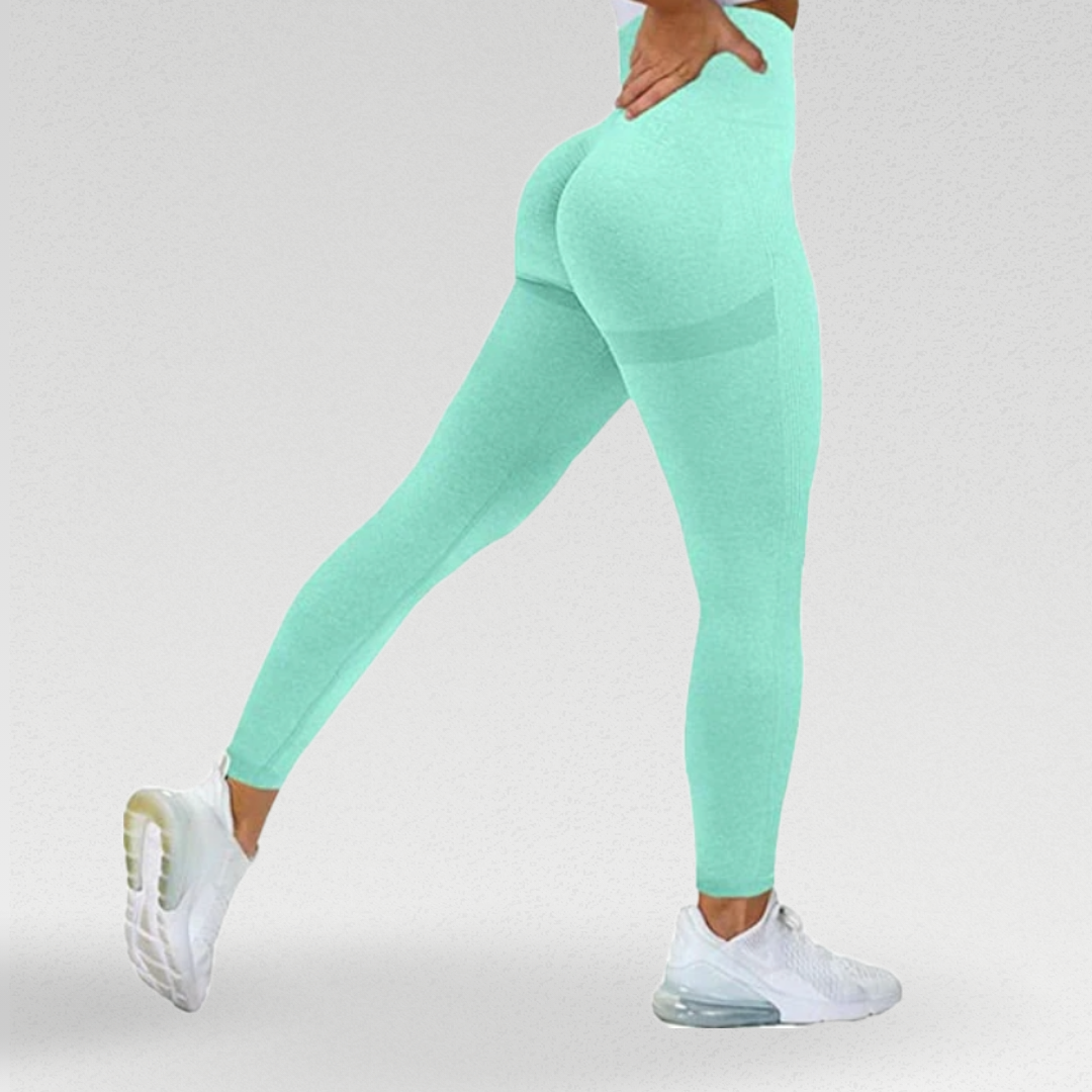 Allure Leggings – Comfortable and stylish, designed to fit like a second skin. High waisted with a seamless design for maximum comfort during workouts. Body contouring for confidence. Versatile and stylish, suitable for the gym, running errands, or lounging. Experience comfort and style in every move.