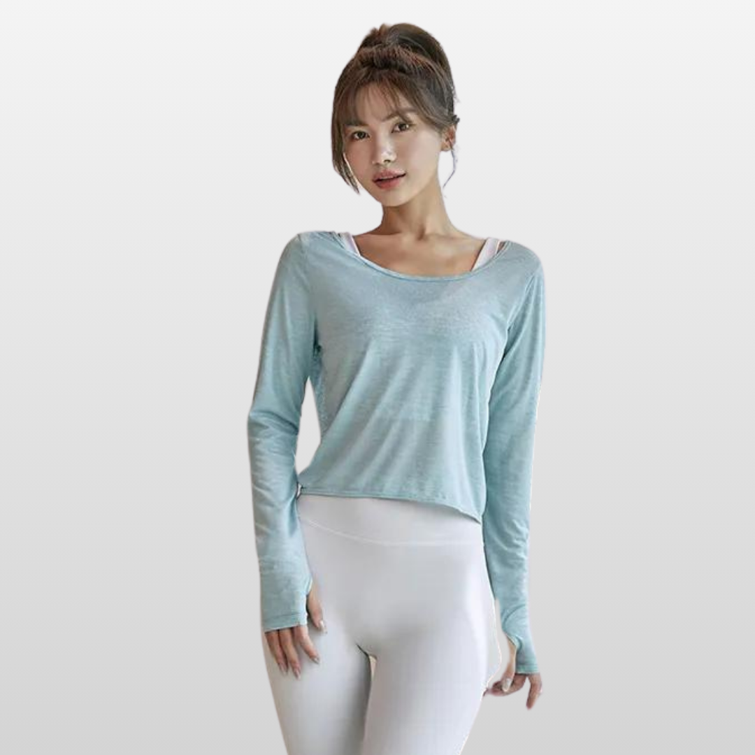 DELILAH LONG SLEEVE YOGA SHIRT