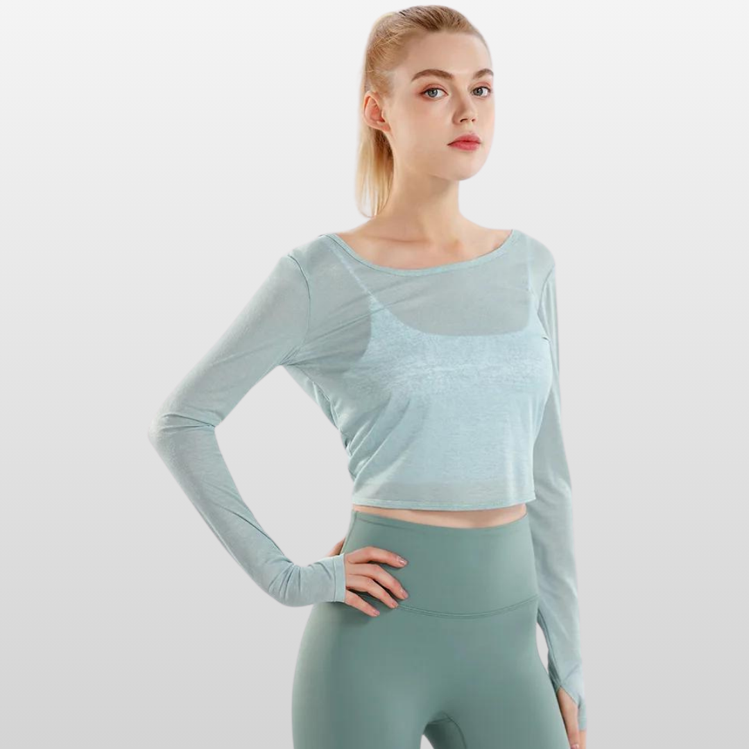 DELILAH LONG SLEEVE YOGA SHIRT