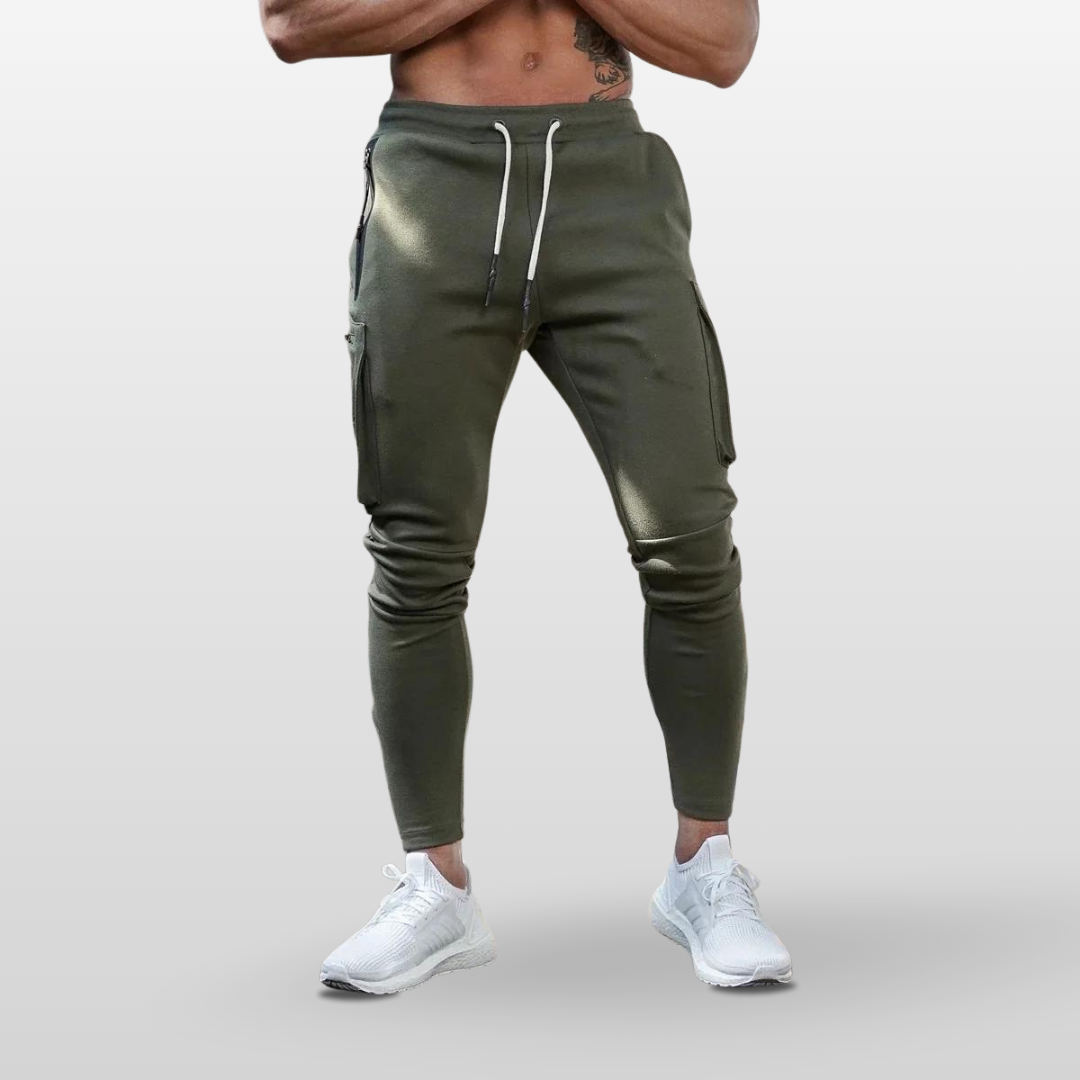 SLIM FIT CARGO SWEATPANTS