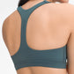 Amber Sports Bra – Ultimate comfort and style. Nylon/spandex blend for a buttery soft feel on your skin. Removable padding for customizable support. Durable material for tough workouts, made to withstand wash after wash. Stay cool and comfortable with the breathable design. Say goodbye to ill-fitting and chafing sports bras.