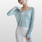 DELILAH LONG SLEEVE YOGA SHIRT