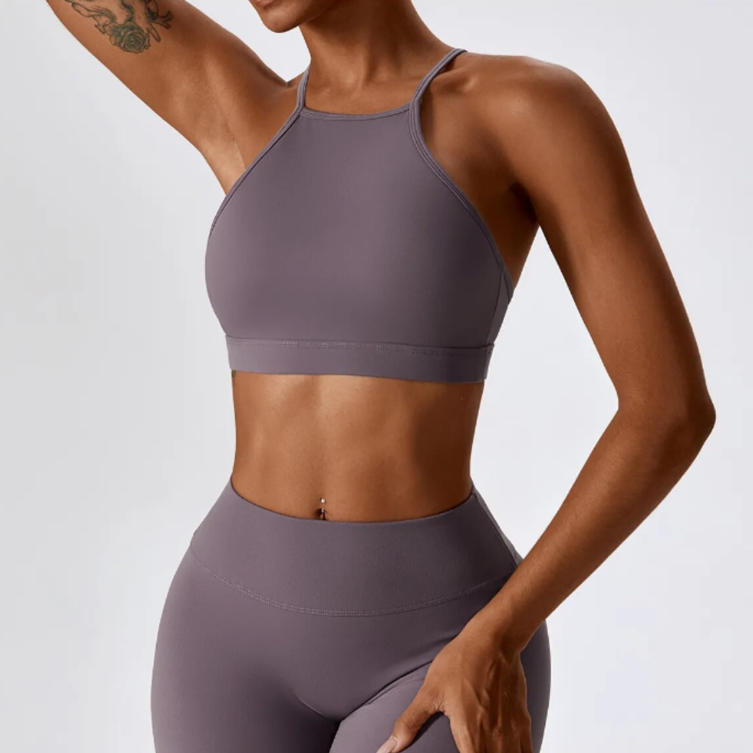 Beautiful Purple Fitness Bra Top / Purple Sports bra, removable pads