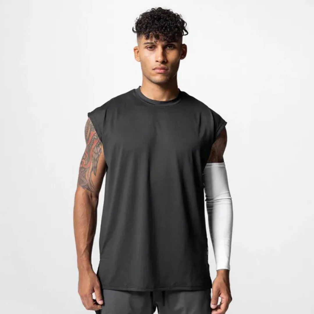 The Wyatt Sleeveless Shirt - Breathable mesh design for active comfort, quick-dry technology, and stylish o-neck. Elevate your workout experience with this blend of style and performance.