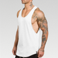 Omega Singlet - Unleash Your Workout Potential with 100% Cotton Comfort, Stylish Crew Neck, Low Cut Sleeves, and Curved Hem. Elevate Your Confidence in Every Rep.