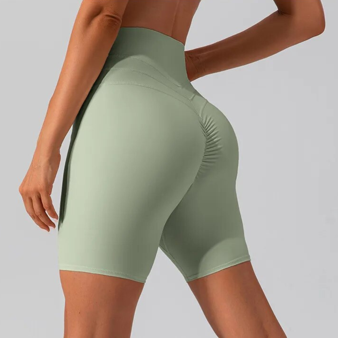 Athena Scrunch Butt Gym Shorts – Style and comfort combined. Premium nylon/poly blend for quick drying, breathable material, and durability. Sweat in style with confidence, knowing your activewear works as hard as you do. Built to last, these shorts are your perfect workout companion. Conquer your workouts with Athena Shorts.