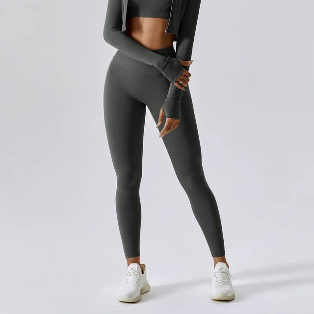 Leticia Leggings - Premium Nylon/Spandex broadcloth leggings with a high-waisted design and medium compression waistband for ultimate flexibility, comfort, and enhanced performance.