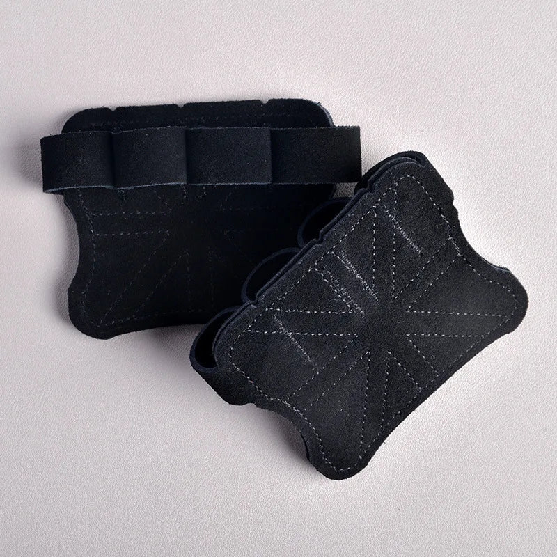 Microfiber Weightlifting Hand Protectors - A game-changer for deadlifting and weightlifting. Made from double-layered microfiber material with an open finger design to reduce sweating and slipping. Protects hands from tearing during lifts. One size fits all. Elevate your weightlifting experience with these hand protectors.