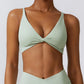 LUCINDA V-NECK SPORTS BRA