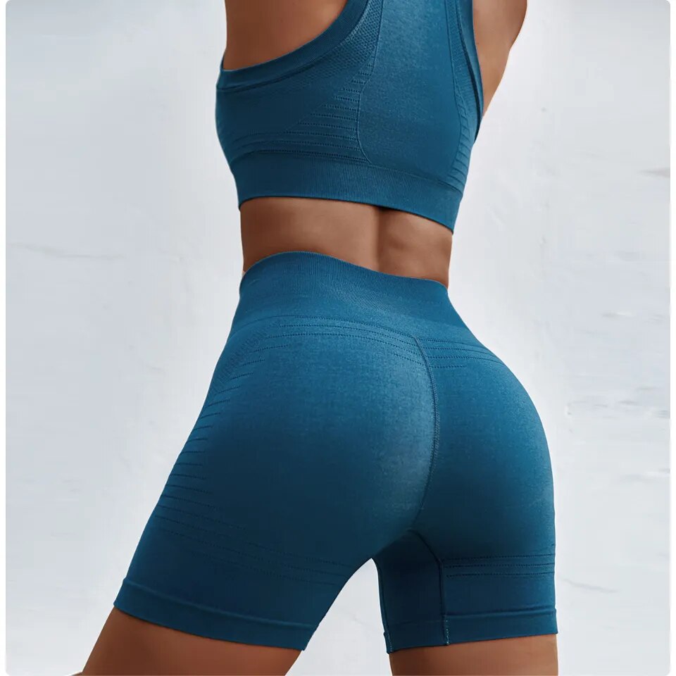 Thalia High Waisted Shorts - Breathable and quick-dry spandex for fresh and comfortable workouts. Seamless design for unmatched comfort during stretching, running, and yoga. Elevate your fitness wardrobe with this must-have activewear.